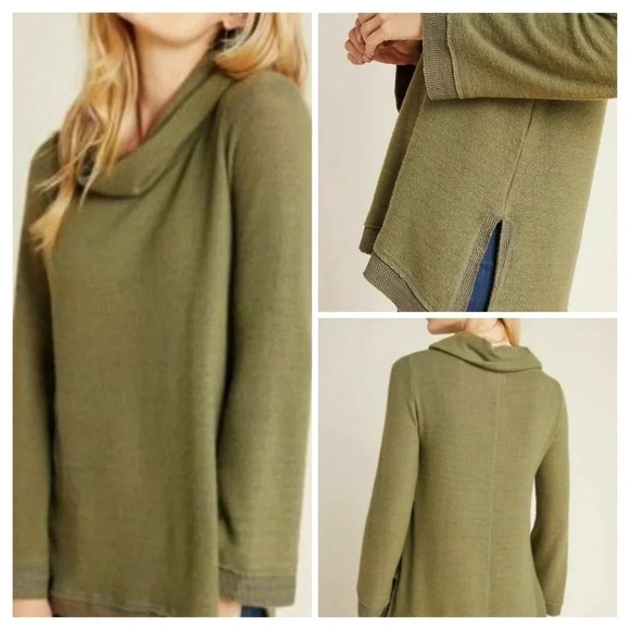 Moving Sale!  💘 Anthropologie Maeve Risa Hacci Tunic Sweater - Picture 1 of 9